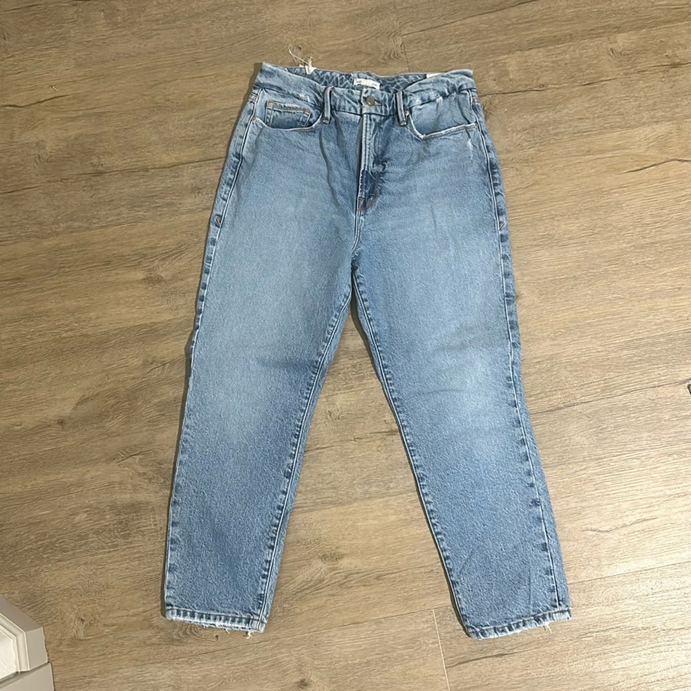 Go to American high-rise straight jeans
